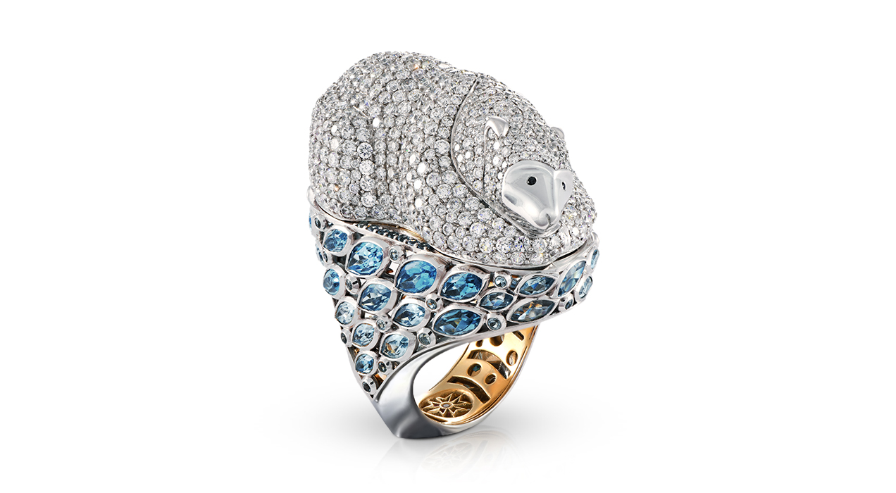 Polar Bear Ring - Sybarite Jewellery